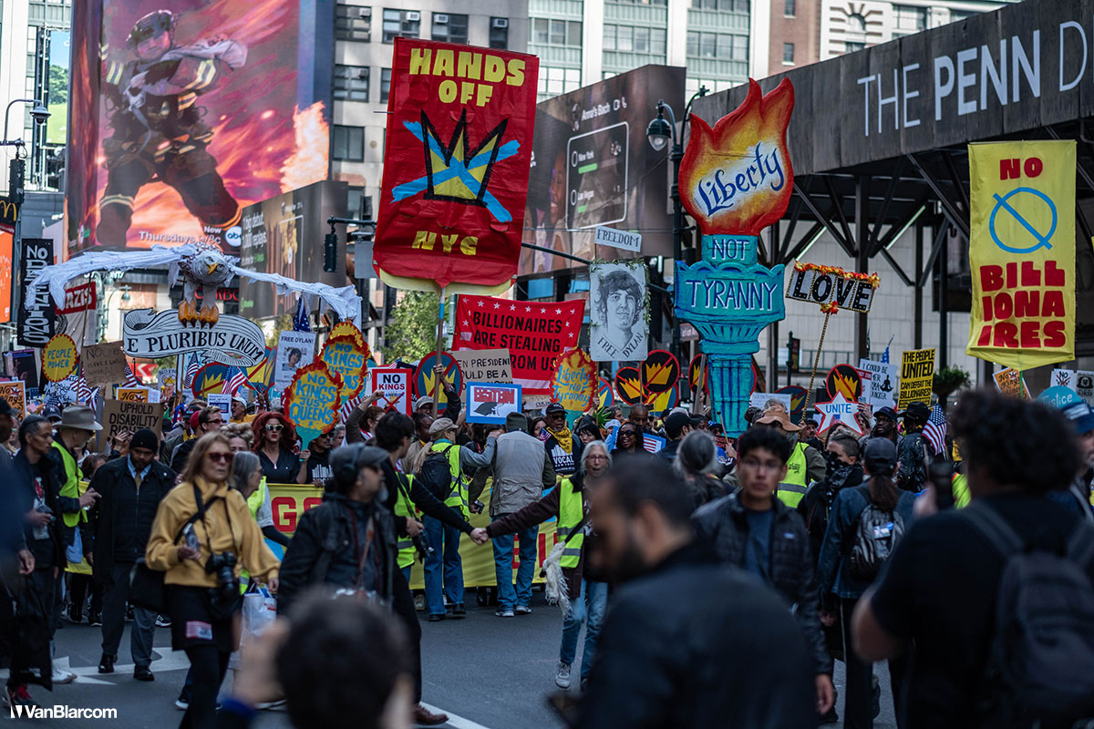 No Kings Day New York City October 18, 2025