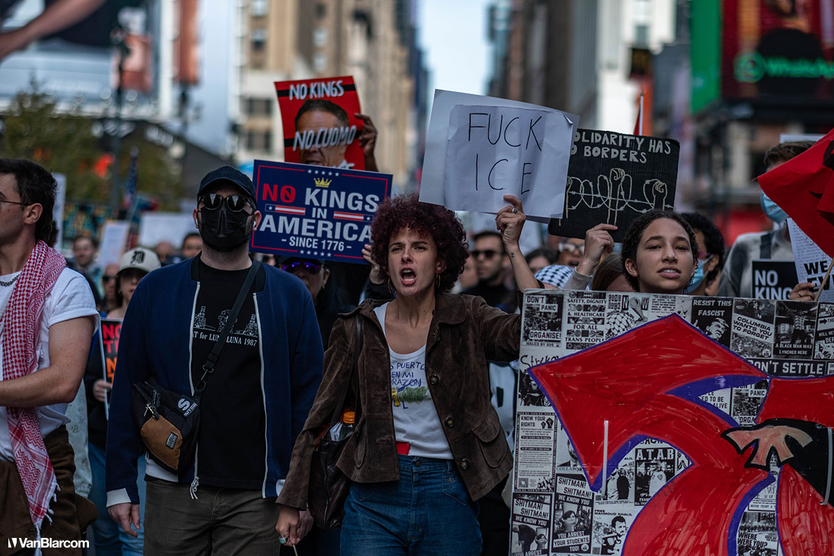 No Kings Day New York City October 18, 2025