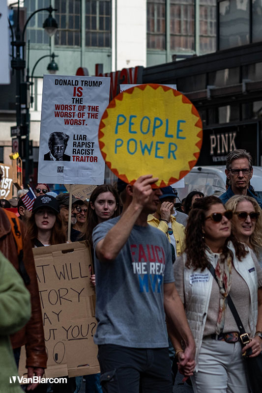 No Kings Day New York City October 18, 2025